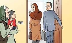 ۷۵‌درصد کارمند ۷۵ درصد همسر و مادر جمعاً می‌شود ۱۵۰‌درصد!