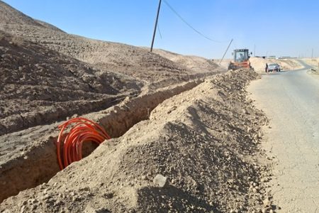 زمینی‌سازی مسیر فیبرنوری مخابرات ایوانکی به کرک برای ارتقای پایداری ارتباطات