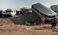 انحراف مینی‌بوس دانش‌آموزان در محور ایوانکی