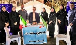 برپایی موکب مخابرات استان سمنان همراه با میز خدمت در شب‌های اقتدار